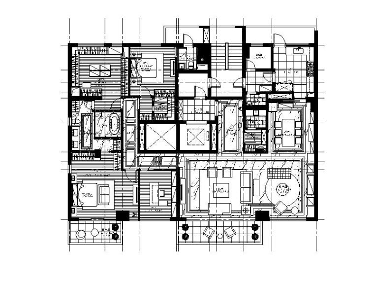 上海龙美术馆CAD资料下载-[上海]现代风格样板房设计CAD施工图（含效果图）