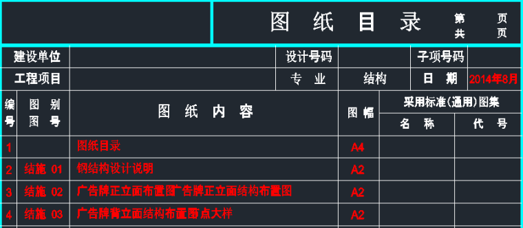 KFC（肯德基）广告牌钢结构施工图_3