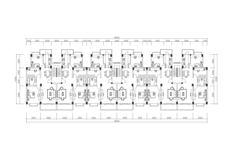 经典户型图CAD资料下载-[合集]100套住宅小区及独栋别墅经典户型图（CAD）