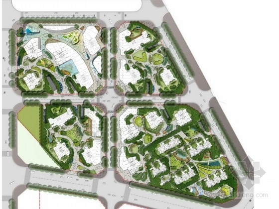 花园住宅小区景观设计图资料下载-[北京]灵动的住宅小区景观设计方案