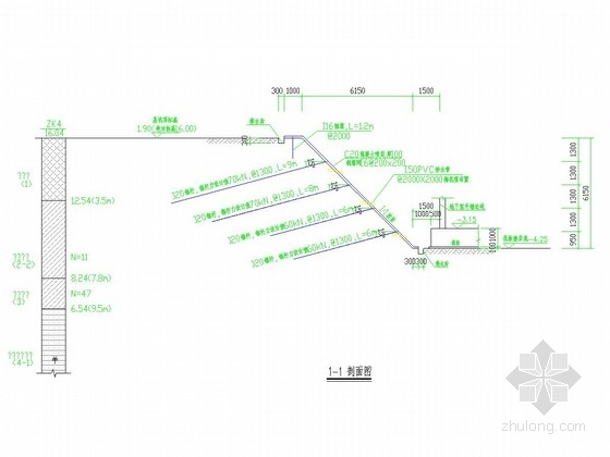 锚杆挂网支护施工图资料下载-锚杆挂网喷射混凝土深基坑支护施工图