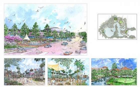 [三亚]滨水旅游景区概念性总体规划方案-效果图