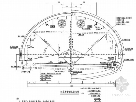 横道图隧道资料下载-[浙江]知名大院设计双向六车道一级公路工程施工图149页（含隧道）