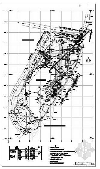 嘉定石岗门塘湿地公园平面图资料下载-中山某著名公园平面图