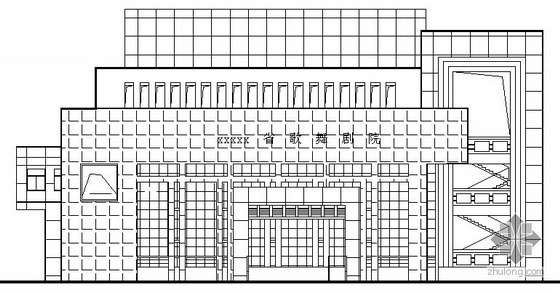 成套建筑结构施工图图纸资料下载-[安徽省]某歌舞剧院续建建筑结构空水施工图