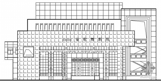 建剧院建筑资料下载-[安徽省]某歌舞剧院续建建筑结构空水施工图