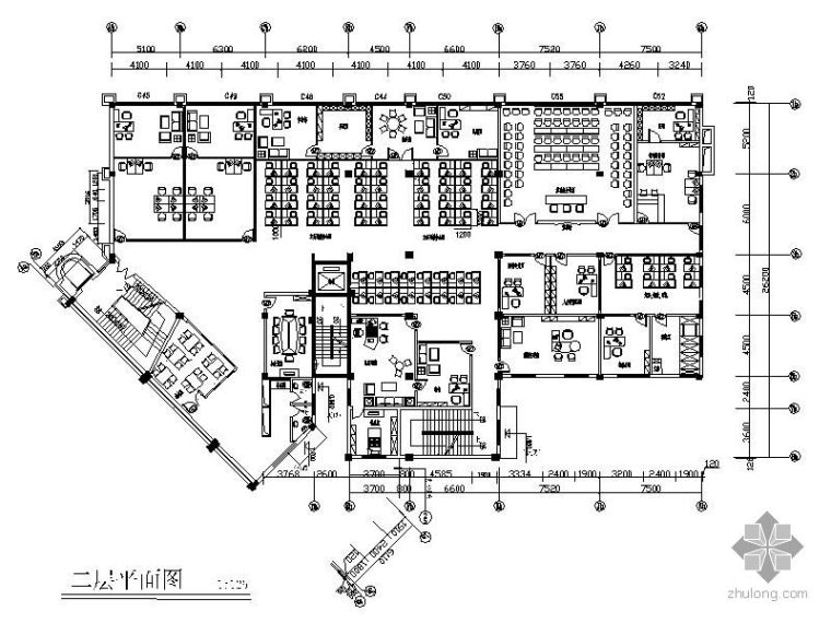 保险公司办公空间资料下载-[深圳]某保险公司办公空间装修图