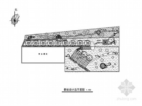 中式庄园景观设计图纸资料下载-某住宅小区景观设计图纸