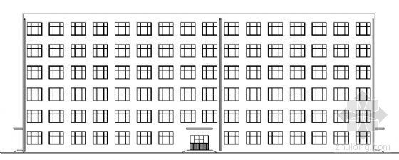 综合楼顶层施工图资料下载-某财贸学院六层综合楼建筑施工图