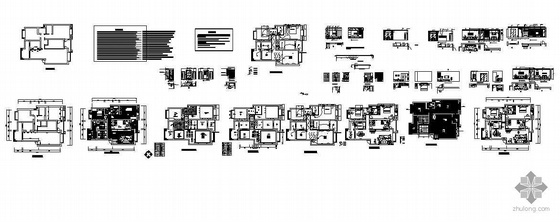 三室两厅原始平面图资料下载-某三室两厅装修施工图
