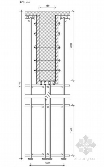 墙柱接头模板图资料下载-[安徽]综合办公楼高大模板施工方案(计算书)