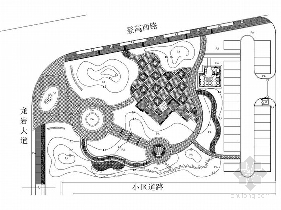 广场景观绿化CAD资料下载-[西安]城市街头广场景观绿化施工图