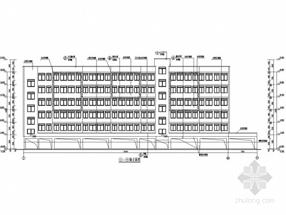 六层宿舍楼施工平面布置图资料下载-6000平六层底框结构宿舍楼建筑结构施工图