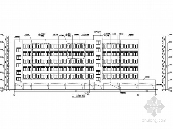 宿舍楼装修施工图纸资料下载-6000平六层底框结构宿舍楼建筑结构施工图