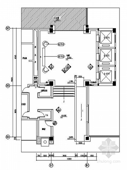 酒店首层施工图资料下载-主题酒店首层电梯厅施工图