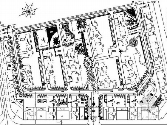 安徽小区植物种植图cad资料下载-[安徽]全套精品植物园附属小区设计施工图