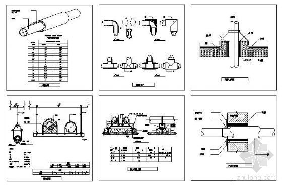 水管安装方案资料下载-水管安装节点详图