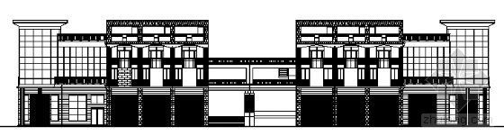 沿街店铺cad施工图资料下载-某三层沿街店铺建筑施工图