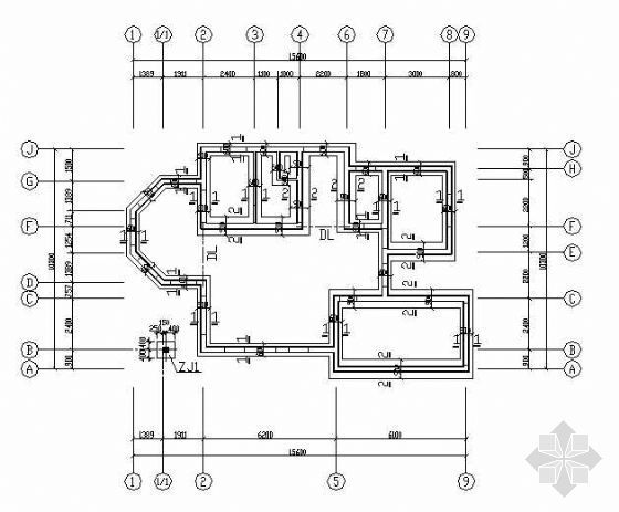 三层房子结构设计资料下载-某三层砌体别墅结构设计图纸