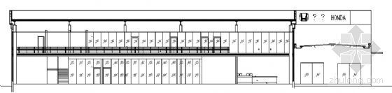 汽车展厅建筑方案图资料下载-某广州本田汽车展厅建筑方案图