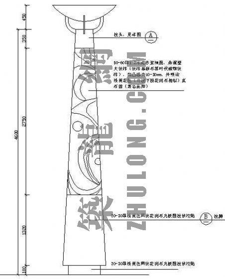 装饰柱施工详图资料下载-装饰柱施工大样图