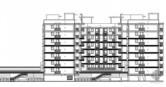 [深圳市]某花园住宅小区二期工程组团建筑方案及施工图