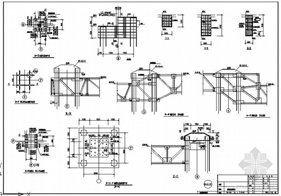钢管柱连接资料下载-某钢管混凝土柱连接节点构造详图