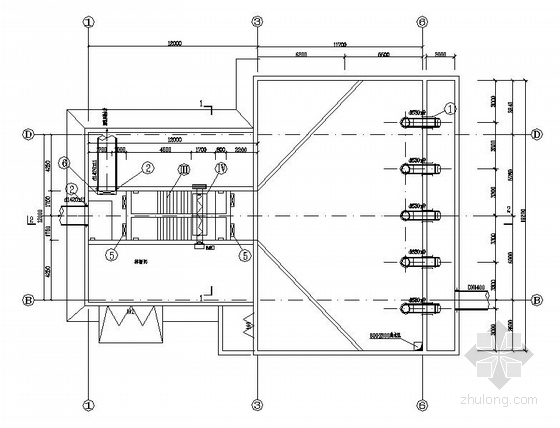 污水处理提升泵站图资料下载-某污水处理厂工艺设计流程图
