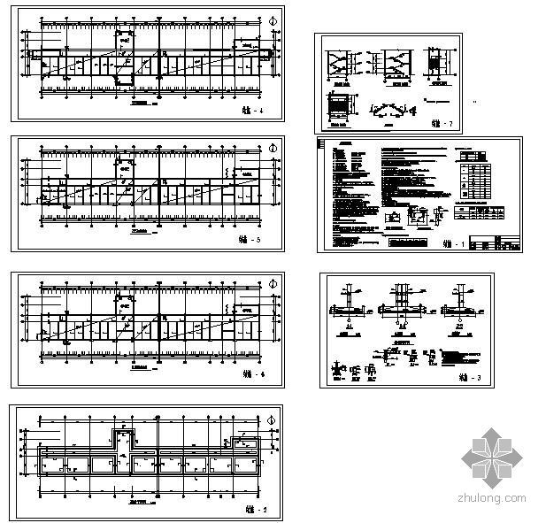 小学教学楼结构设计图纸资料下载-某小学砖混教学楼结构设计图