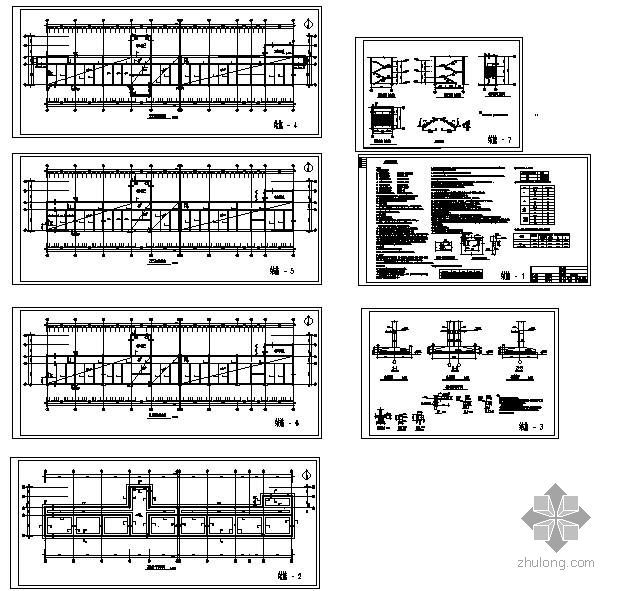 小学教学楼结构设计图资料下载-某小学砖混教学楼结构设计图