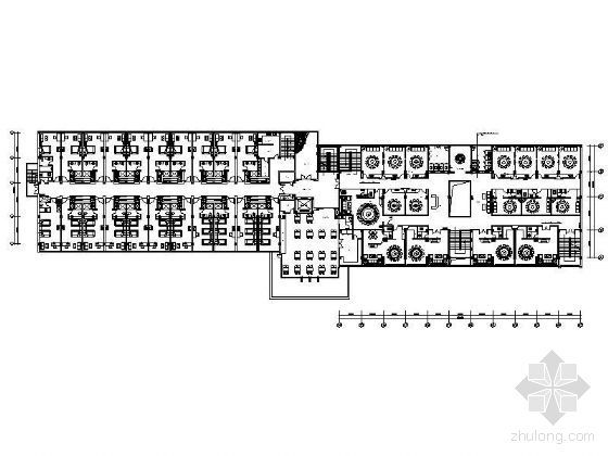 装修公司空间设计平面图资料下载-某酒店装修平面图