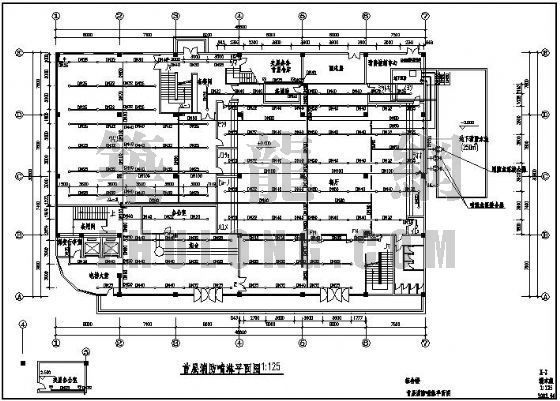 四层酒店消防资料下载-某六层酒店消防设计图