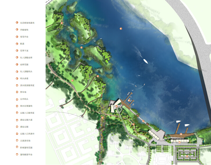 景观汀步设计资料下载-[天津]河故道水岸起步区景观设计方案