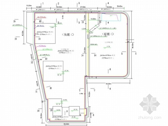 山东桩锚基坑资料下载-[山东]16米深基坑桩锚支护竣工图