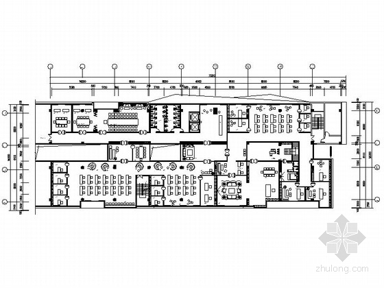 2000平办公空间CAD资料下载-[广州]时尚舒适办公空间设计CAD施工图