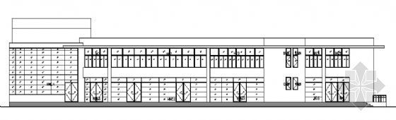 二层小办公楼方案图资料下载-某二层服务楼建筑方案图