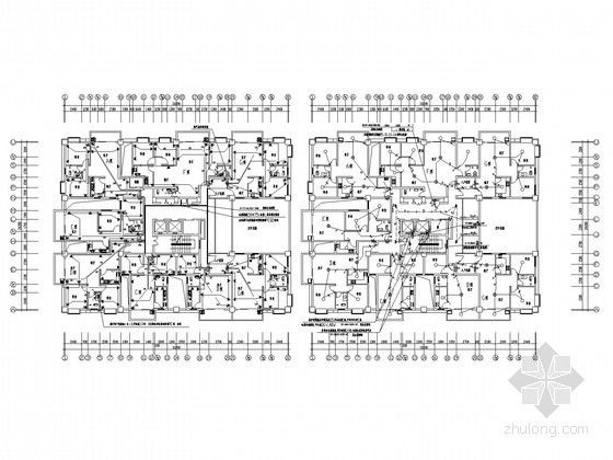 弱电机房电力图纸资料下载-[四川]商业住宅强弱电系统施工图纸