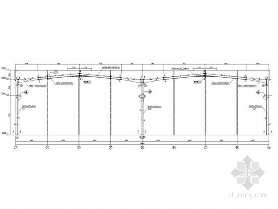 24米跨度门式钢架施工图资料下载-2X24米门式刚架厂房结构施工图