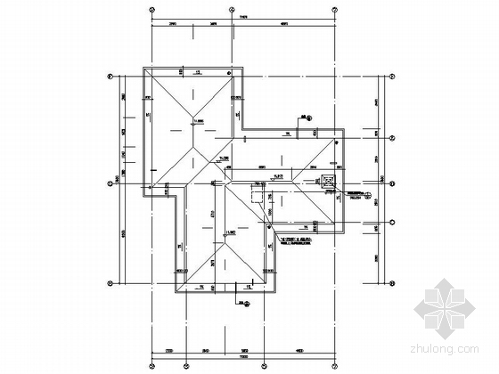 [广东]3层独栋家庭别墅施工图（含效果图）-3层独栋家庭别墅平面图