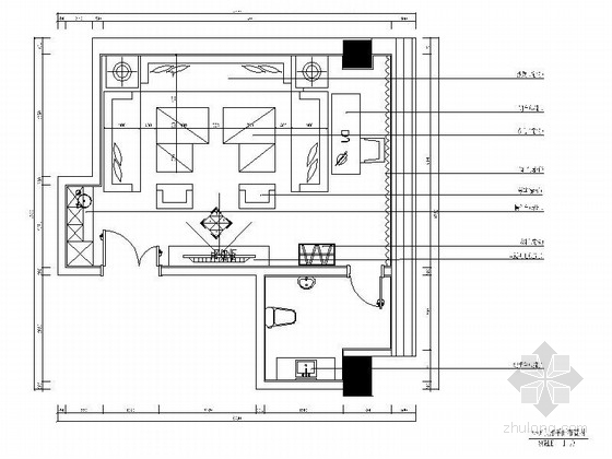 宿舍室内设计装修图资料下载-[北京]欧式量贩式KTV包厢室内设计装修图