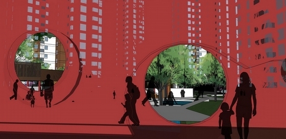 [云南]城市住宅区庭院园林景观环境设计方案-效果图