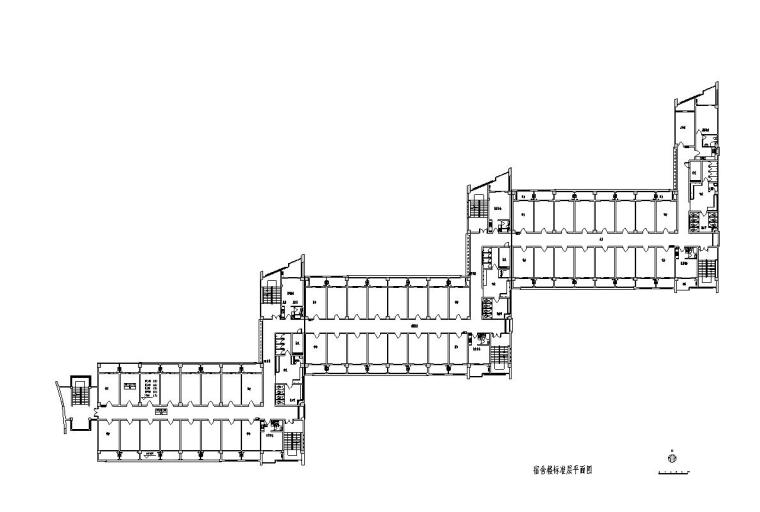 [浙江]六层现代风格实验小学建筑设计方案文本-六层现代风格实验小学建筑平面图