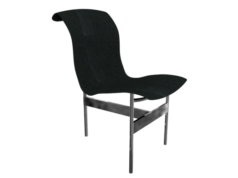 时尚简约椅子资料下载-简约时尚椅子3D模型下载