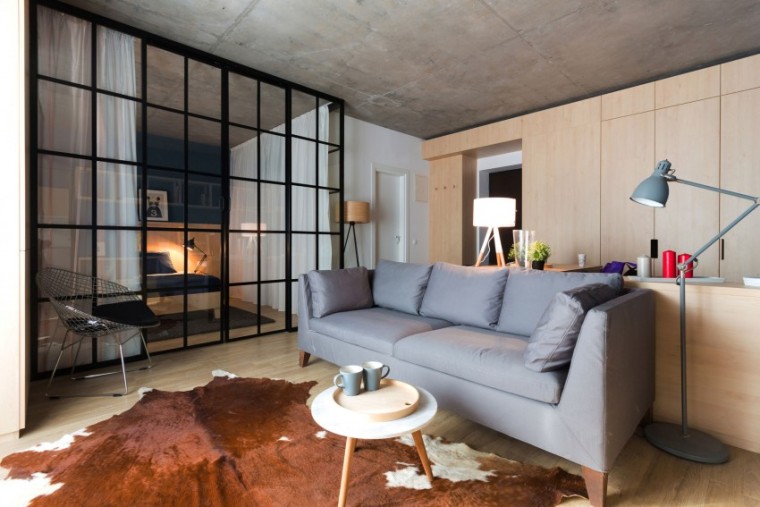 哥德堡清新舒适的公寓资料下载-布加勒斯特50平米舒适小公寓装