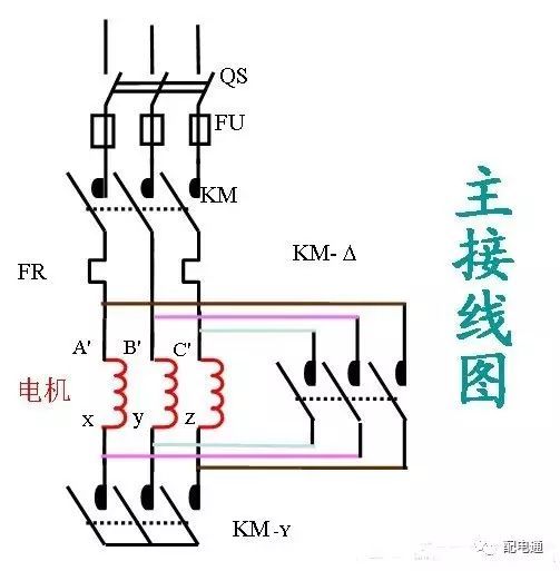 电动机星三角启动电路图解析_3