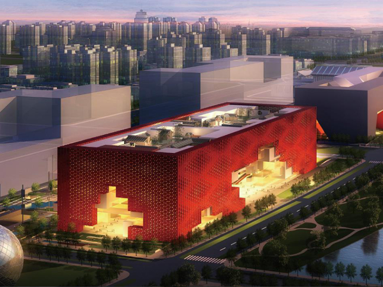 木心美术馆建筑设计分析资料下载-中国工艺美术馆建筑设计方案文本