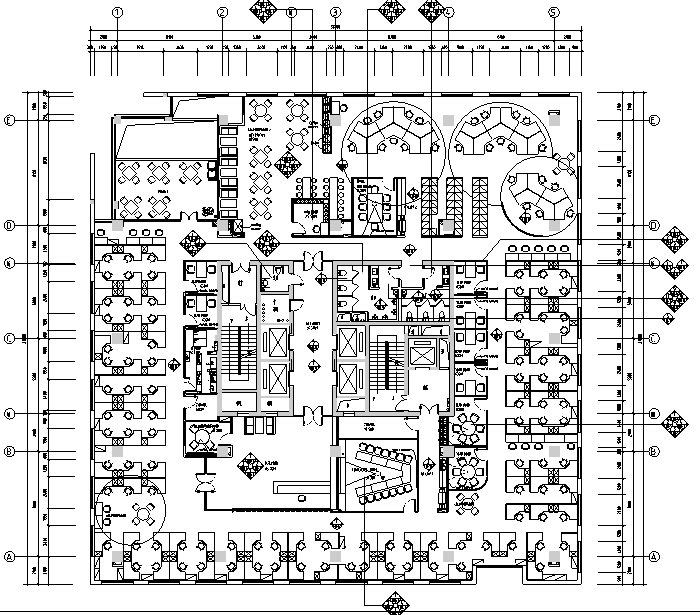 四川施工电梯资料下载-[四川]简洁时尚戴尔办公空间设计施工图（附效果图）