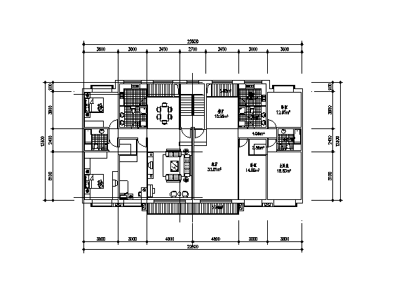 多层框剪结构建筑施工图（含住宅及别墅建筑）