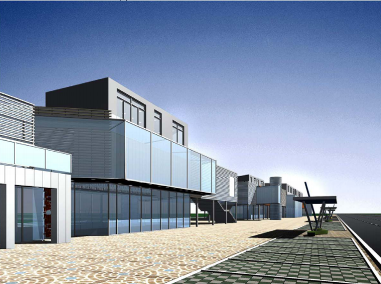 奔驰总部建筑设计资料下载-上海车墩总部基地建筑设计规划方案