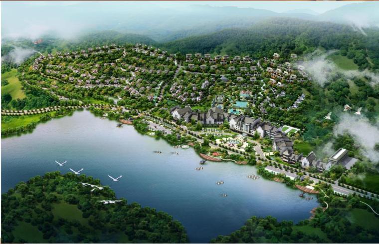 旅游休闲度假区资料下载-[江西]临川温泉旅游休闲度假区一期项目方案设计